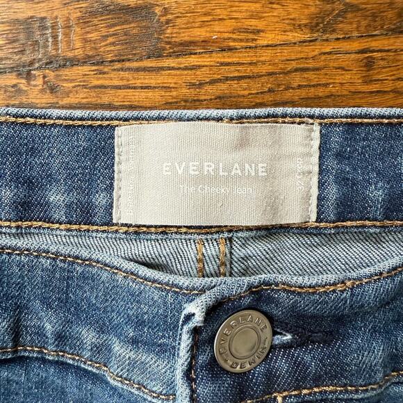 Everlane Women's Original Cheeky Jean in Medium Washed Blue 32 Crop - Picture 2 of 4